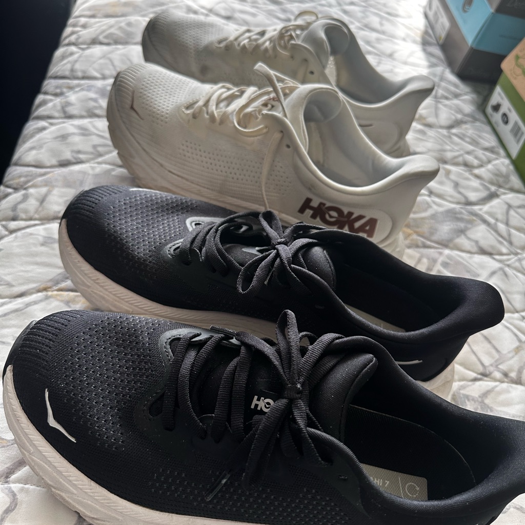 Hoka Dual Pack Black And White Sneakers
